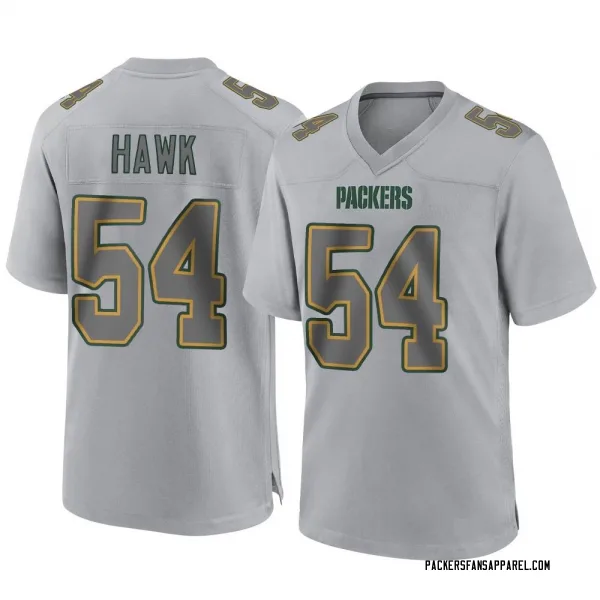 Men's A.J. Hawk Green Bay Packers Game Gray Atmosphere Fashion Jersey