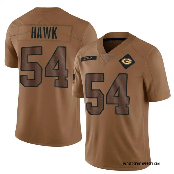 Men's A.J. Hawk Green Bay Packers Limited Brown 2023 Salute To Service Jersey