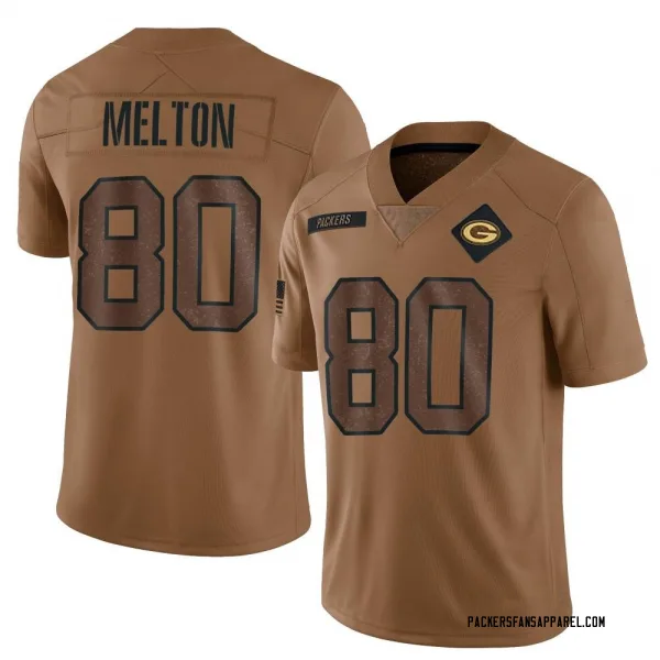 Men's Bo Melton Green Bay Packers Limited Brown 2023 Salute To Service Jersey