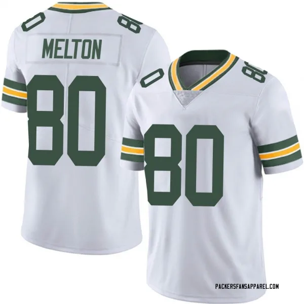 Men's Bo Melton Green Bay Packers Limited White Vapor Untouchable Jersey