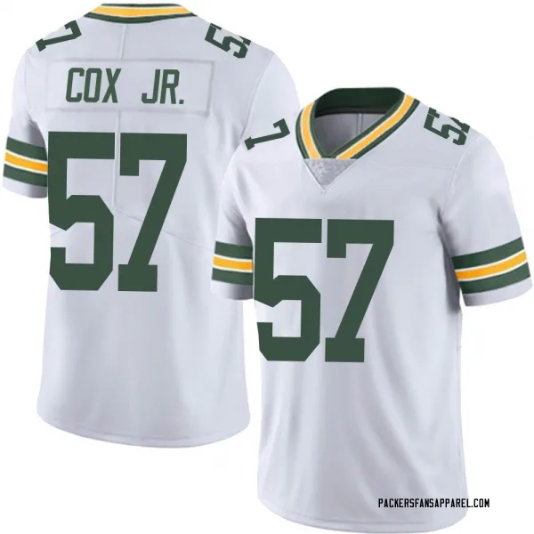 Men's Brenton Cox Jr. Green Bay Packers Limited White Vapor Untouchable Jersey