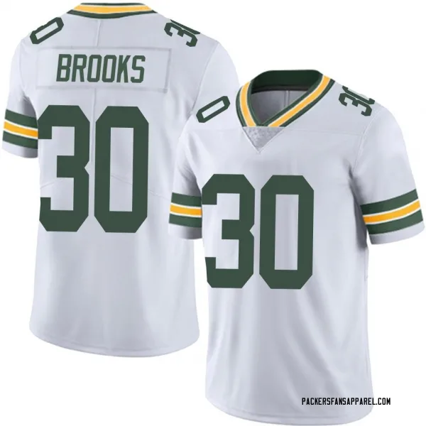 Men's Chris Brooks Green Bay Packers Limited White Vapor Untouchable Jersey