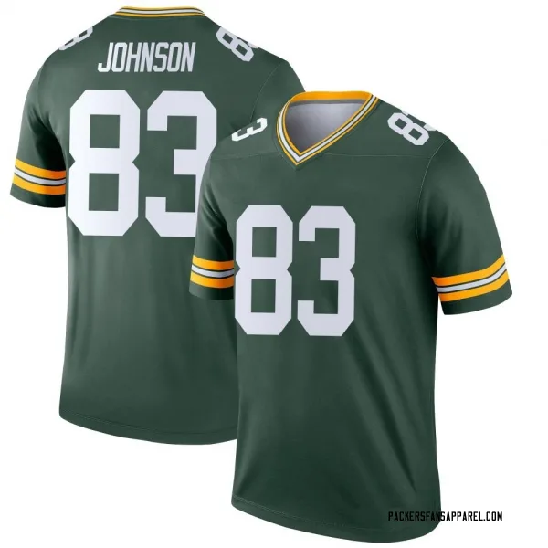 Men's Cornelius Johnson Green Bay Packers Legend Green Jersey