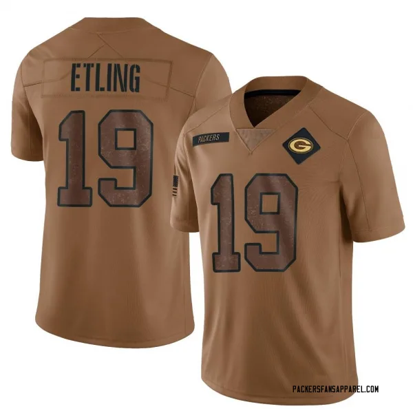 Men's Danny Etling Green Bay Packers Limited Brown 2023 Salute To Service Jersey