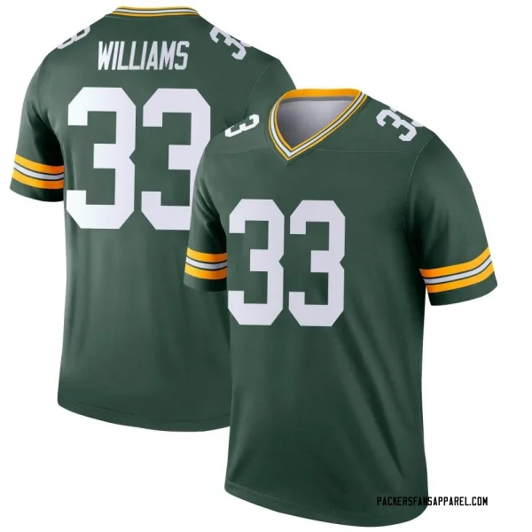 Men's Evan Williams Green Bay Packers Legend Green Jersey