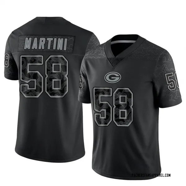 Men's Greer Martini Green Bay Packers Limited Black Reflective Jersey