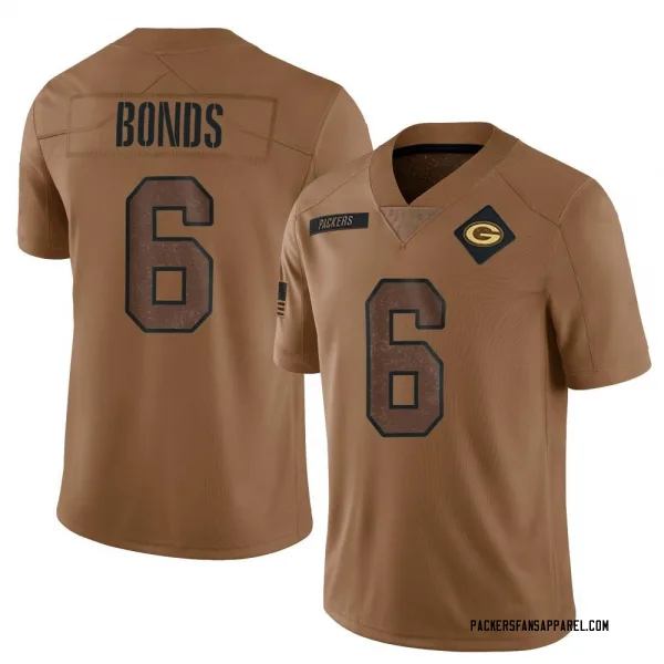 Men's Jadakis Bonds Green Bay Packers Limited Brown 2023 Salute To Service Jersey