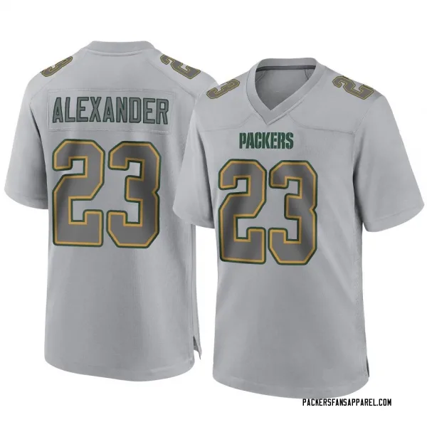 Men's Jaire Alexander Green Bay Packers Game Gray Atmosphere Fashion Jersey