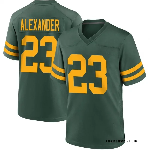 Men's Jaire Alexander Green Bay Packers Game Green Alternate Jersey