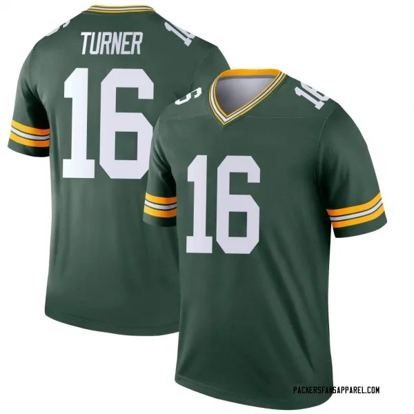 Men's James Turner Green Bay Packers Legend Green Jersey