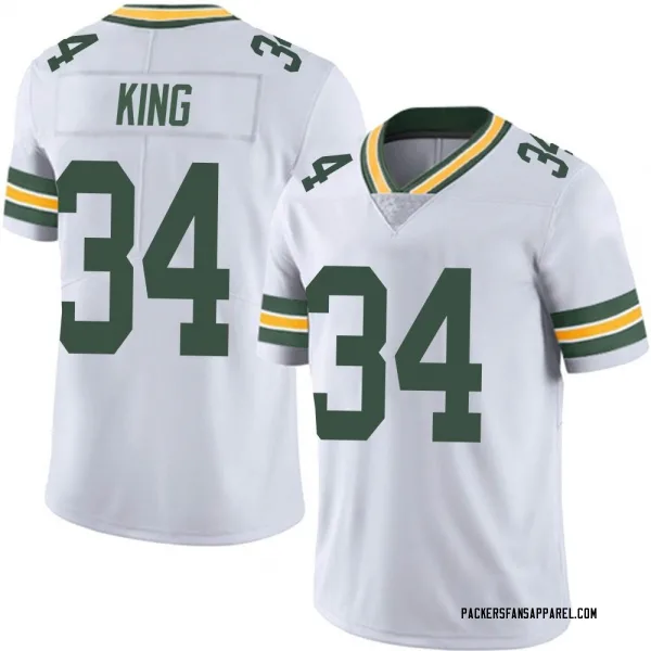 Men's Kalen King Green Bay Packers Limited White Vapor Untouchable Jersey