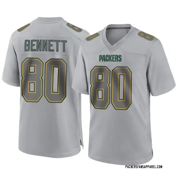 Men's Martellus Bennett Green Bay Packers Game Gray Atmosphere Fashion Jersey