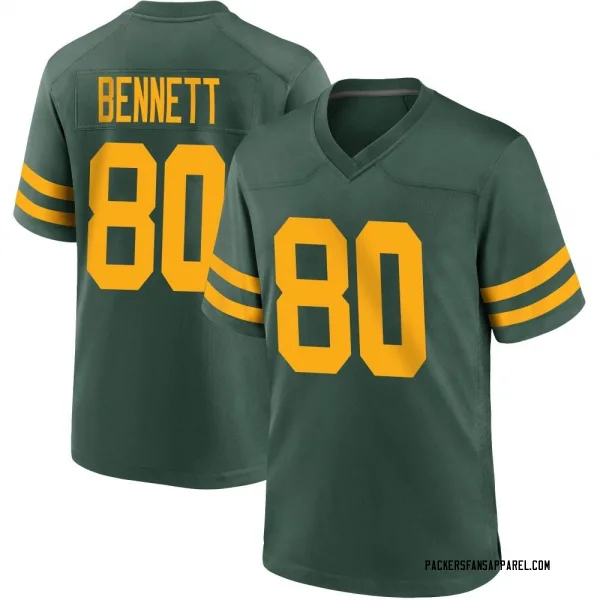 Men's Martellus Bennett Green Bay Packers Game Green Alternate Jersey