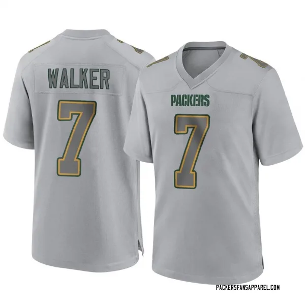 Men's Quay Walker Green Bay Packers Game Gray Atmosphere Fashion Jersey