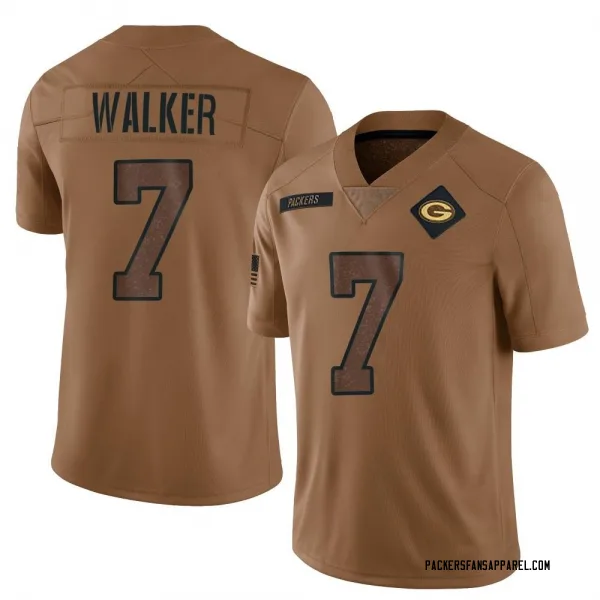 Men's Quay Walker Green Bay Packers Limited Brown 2023 Salute To Service Jersey