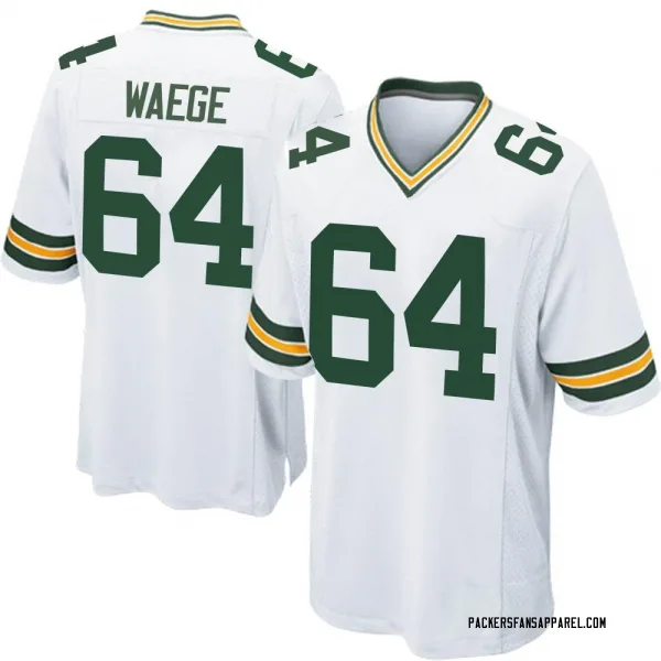 Men's Spencer Waege Green Bay Packers Game White Jersey