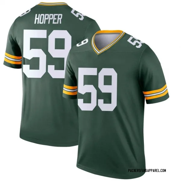 Men's Ty'Ron Hopper Green Bay Packers Legend Green Jersey