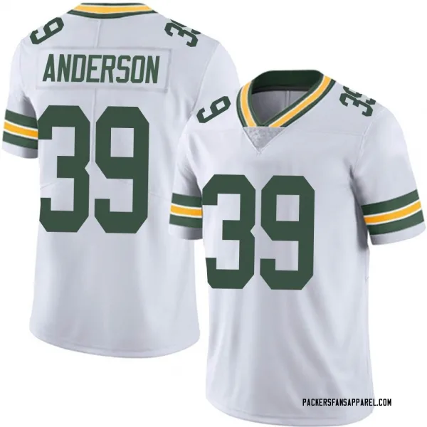 Men's Zayne Anderson Green Bay Packers Limited White Vapor Untouchable Jersey