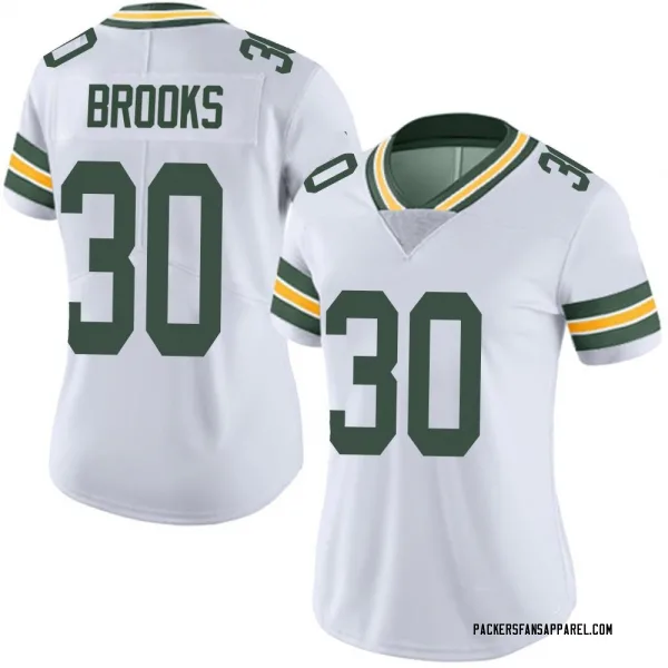 Women's Chris Brooks Green Bay Packers Limited White Vapor Untouchable Jersey