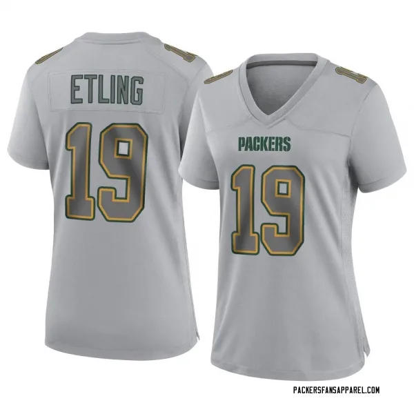 Women's Danny Etling Green Bay Packers Game Gray Atmosphere Fashion Jersey