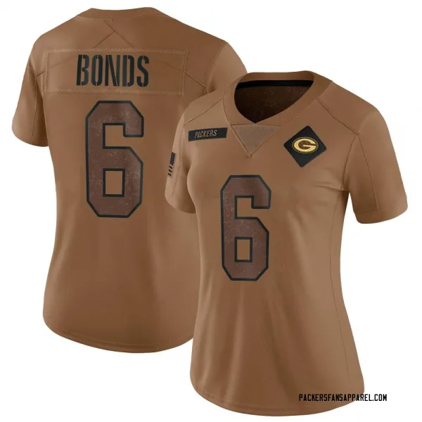 Women's Jadakis Bonds Green Bay Packers Limited Brown 2023 Salute To Service Jersey