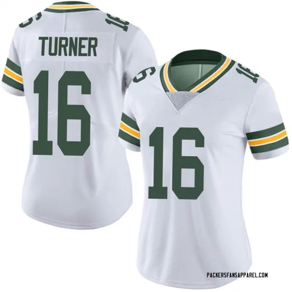 Women's James Turner Green Bay Packers Limited White Vapor Untouchable Jersey