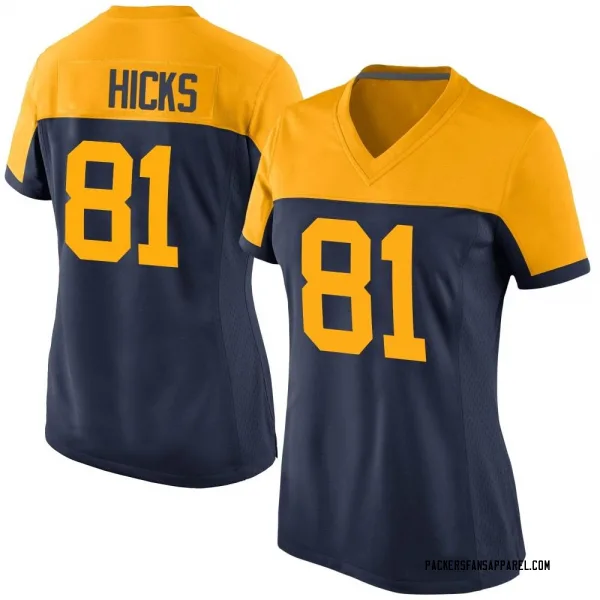 Women's Julian Hicks Green Bay Packers Game Navy Alternate Jersey