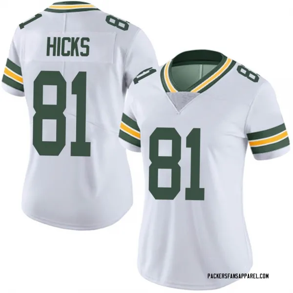 Women's Julian Hicks Green Bay Packers Limited White Vapor Untouchable Jersey