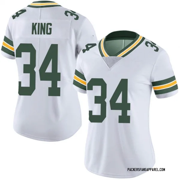 Women's Kalen King Green Bay Packers Limited White Vapor Untouchable Jersey