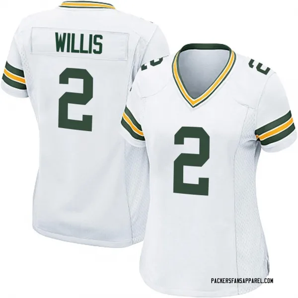 Women's Malik Willis Green Bay Packers Game White Jersey