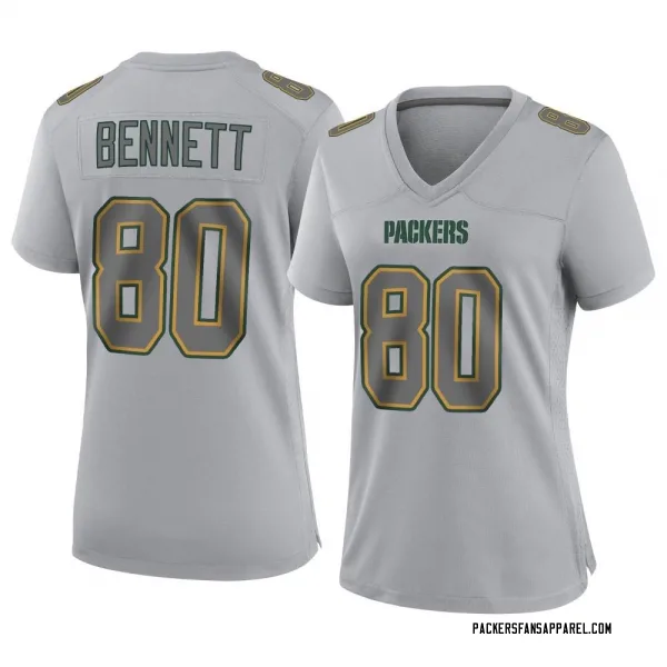 Women's Martellus Bennett Green Bay Packers Game Gray Atmosphere Fashion Jersey