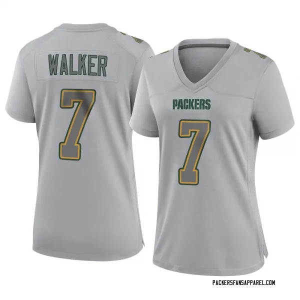 Women's Quay Walker Green Bay Packers Game Gray Atmosphere Fashion Jersey