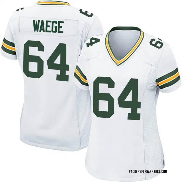 Women's Spencer Waege Green Bay Packers Game White Jersey