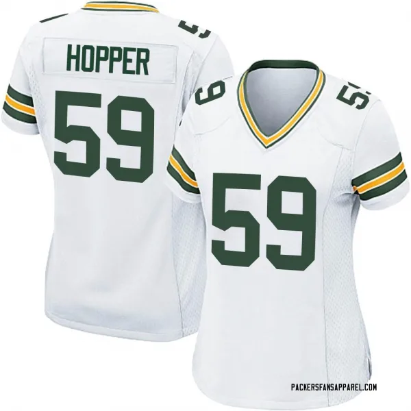 Women's Ty'Ron Hopper Green Bay Packers Game White Jersey