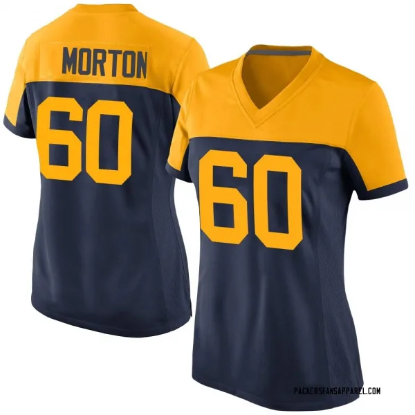 Women's Zach Morton Green Bay Packers Game Navy Alternate Jersey