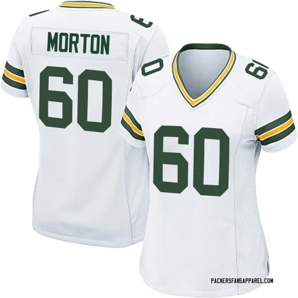 Women's Zach Morton Green Bay Packers Game White Jersey