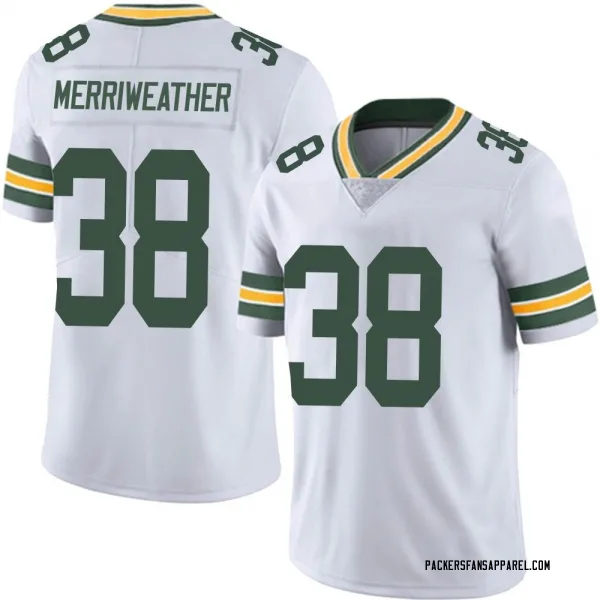 Youth Ellis Merriweather Green Bay Packers Limited White Vapor Untouchable Jersey