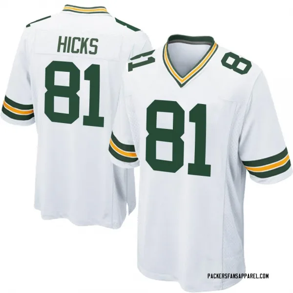 Youth Julian Hicks Green Bay Packers Game White Jersey